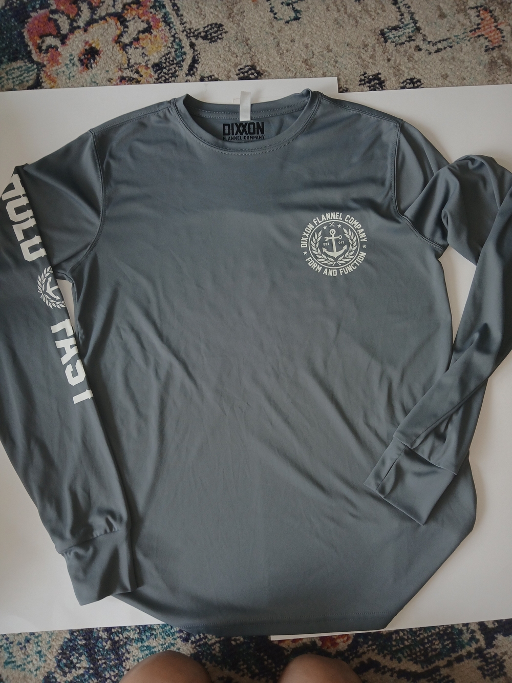 Dixxon Grey Long-Sleeve Performance Shirt Med, D0365